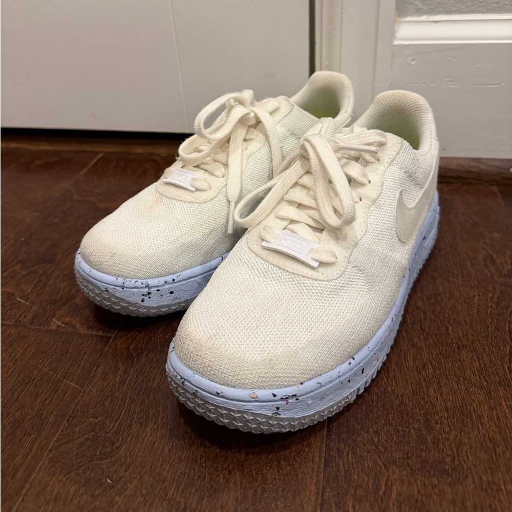 Nike Kids Cream and White Sneakers